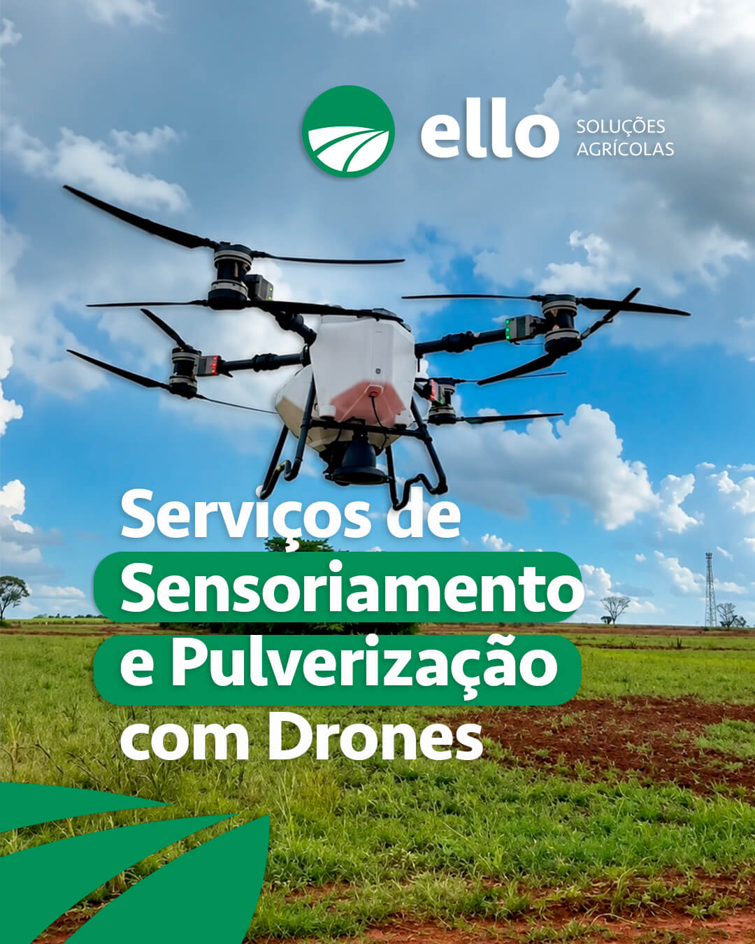 Sensoriamento e Pulverização com Drones